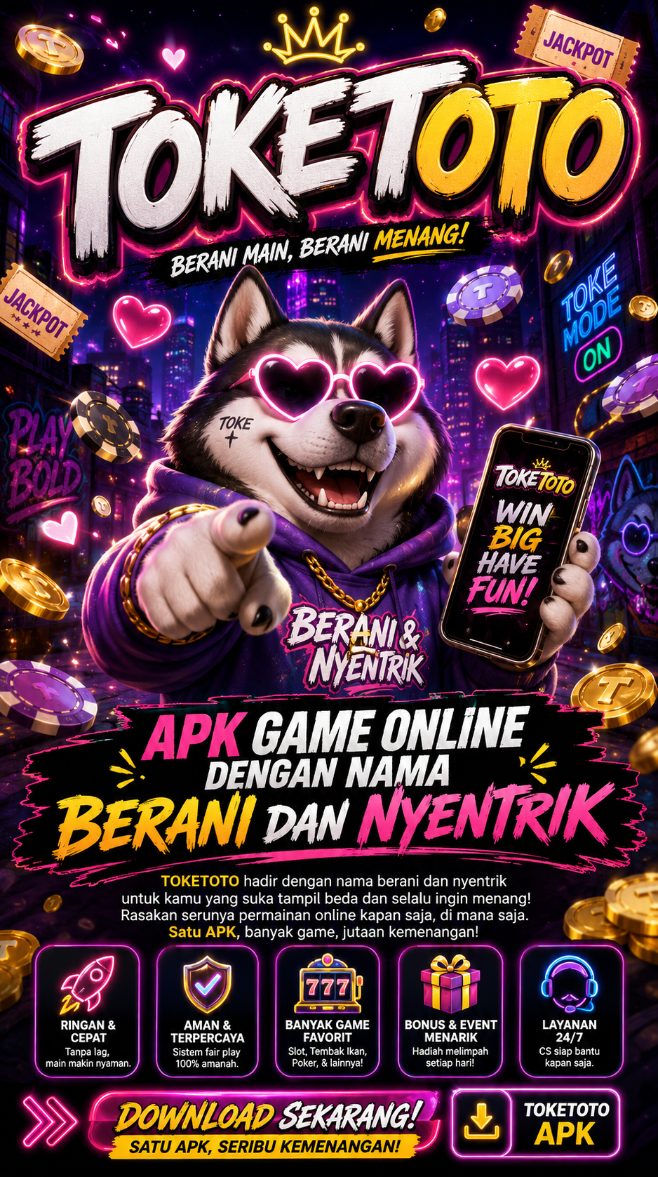 Pratinjau antarmuka TOKETOTO — aplikasi APK resmi Android v2.0.3